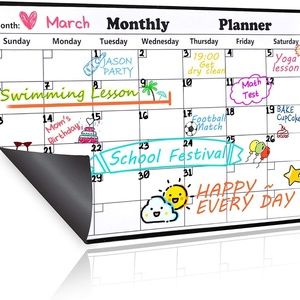 Dry Erase Magnetic Fridge Calendar